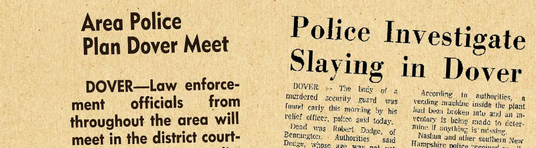 The Murder of Robert Dodge